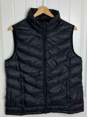 Sears Vintage Puffer Vest Black L (12-14)